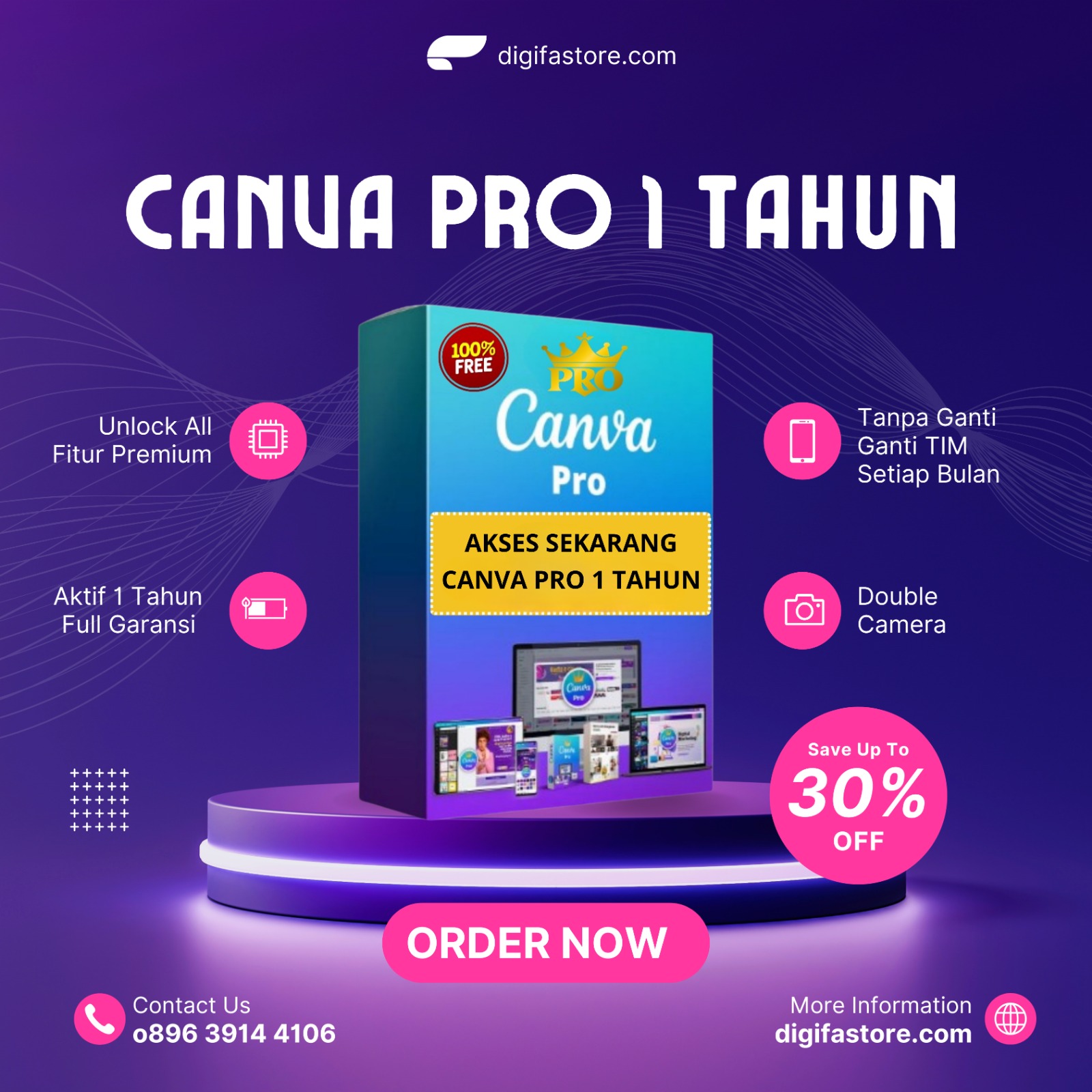 CANVA PRO 1 TAHUN